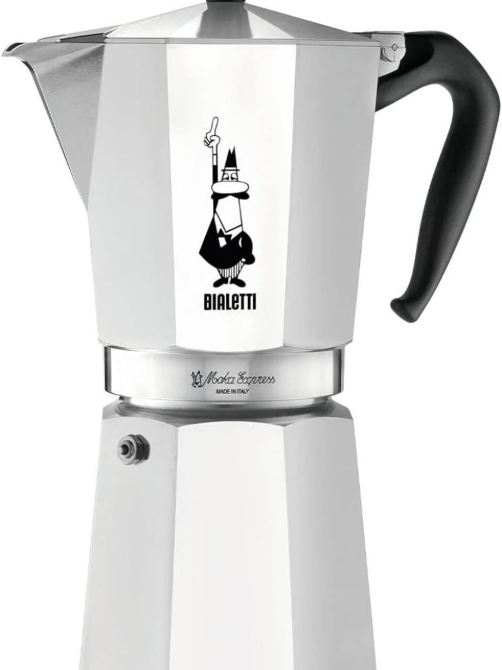 Bialetti Moka Express Stovetop Espresso Maker, 9-Cup (Aluminum, Silver)